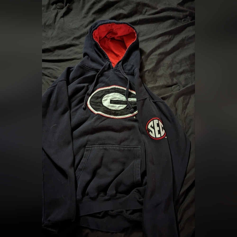NCAA UGA EMBROIDERED HOODIE XL